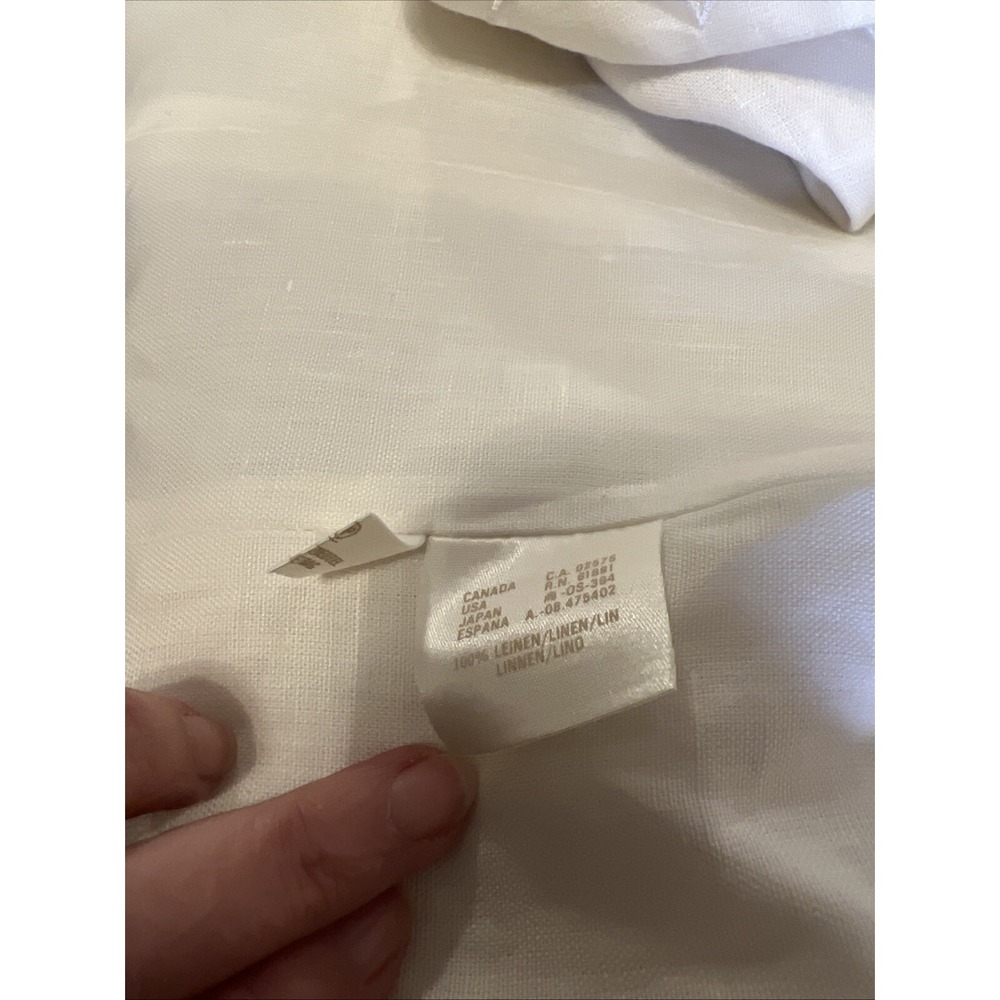 Escada Ivory Women Blazer 100% Linen Floral Embroidered Sz 42 EUR 12 US 3/4 Slv - Picture 8 of 12